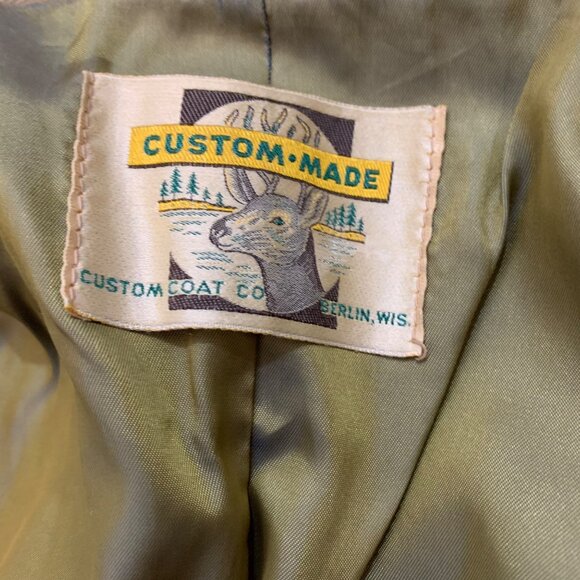 Custom-Made VTG 60s Deerskin Tan Leather Jacket Womens SZ Medium Custom Coat USA - Picture 4 of 9